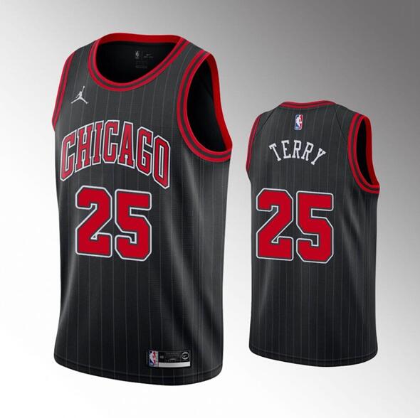 Men's Chicago Bulls Active Player Custom Black Swingman Stitched Basketball Jersey